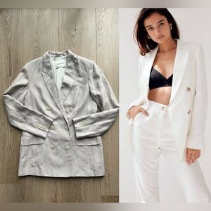 Babaton Samuel Linen Blazer Sz 6